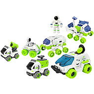 LEAN Toys 12986 Space Vehicle Set 6in1 Rover Satellite Astronomer - Toy Car
