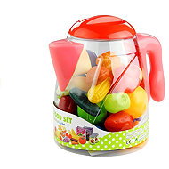 LEAN Toys 3594 Jug with fruit and vegetables, 50 pcs - Toy Kitchen Food