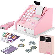 Ricokids RK-868 Wooden cash register, pink - Toy Cash Register