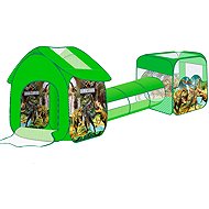 LEAN Toys 20345 Playground tent with tunnel 3 in 1, dinosaurs - Play Tunnel