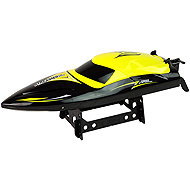LEAN Toys 15356 Remote control motorboat R/C 2.4GHz, yellow - RC Ship