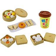 LEAN Toys 18137 Breakfast set with vegetables and dishes, 38 pieces - Toy Kitchen Food