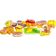 ECOTOYS TL87115 Set of children's wooden food slicing tools 23 pcs - Toy Kitchen Food
