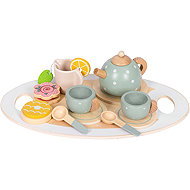 ECOTOYS TL643007 Wooden tea set 14 pcs - Toy Kitchen Utensils