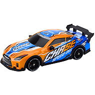 LEAN Toys 23070 RC drift car, backlit body, orange - Remote Control Car