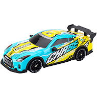 LEAN Toys 23069 RC drift car with illuminated body, turquoise - Remote Control Car