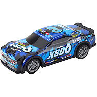 LEAN Toys 23061 RC racing car, luminous body, black and blue - Remote Control Car