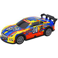 LEAN Toys 23057 RC racing car 27 MHz, luminous body, blue-yellow - Remote Control Car