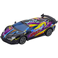 LEAN Toys 23052 RC car 1:22 with backlit body, purple - Remote Control Car