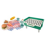 LEAN Toys 19156 Barbecue set, mini grill with accessories - Game Set