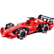 LEAN Toys 22678 RC racing car with smoke effect 2.4G, red - Remote Control Car