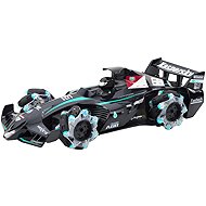 LEAN Toys 22679 RC racing car with smoke effect 2.4G, black - Remote Control Car