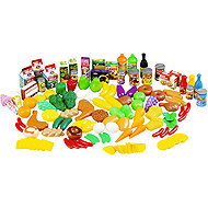 MultiStore HC356108 Plastic food set, 120 pcs - Toy Kitchen Food