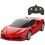 Rastar 20600 Car RC Ferrari SF90 Stradale 1:18, red - Remote Control Car
