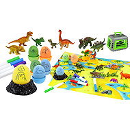 LEAN Toys 13448 Kreativní dinosauří sada malování - dinosauří vajíčka - Creative Kit