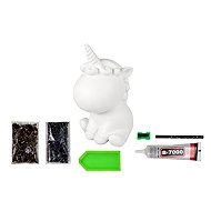 LEAN Toys 15625 Sada na výrobu diamantového jednorožce DIY, hnědý - Craft for Kids