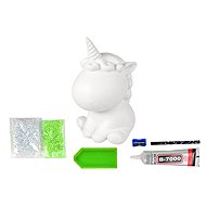 LEAN Toys 15628 Sada na výrobu diamantového jednorožce DIY, zelený - Craft for Kids