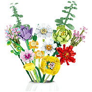 LEAN Toys 23711 Bouquet of colourful flowers 854 pieces - Building Set