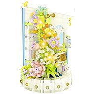 LEAN Toys 26706 Flower Tower with LED, 632 pieces - Building Set