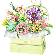 LEAN Toys 26710 Flower composition kit in box with LED backlight, 750 pieces - Building Set