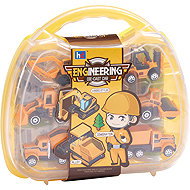 VOG Mini Construction Machines in case - 6 pcs - Game Set