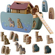 Nukido NK-862 Wooden Noah's Ark with animals - Puzzle