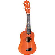 ECOTOYS MF019E Children's wooden guitar with 4 nylon strings and pick, brown - Guitar for Kids