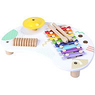 ECOTOYS 3655 Wooden music table with instruments - Instrument Set for Kids
