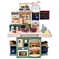 LEAN Toys 23366 Dream Kitchen - steam, lights, sounds, 33 pieces - Play Kitchen