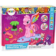 LEAN Toys 17555 Plasticine Unicorn DIY set with accessories - Modelling Clay