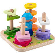 Ricokids RK-866 Wooden toy sorter - puzzle - Sort and Stack Tower