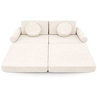 Flumi Modular foam sofa, cream corduroy - Children's sofa
