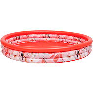 SunClub 51465 Inflatable swimming pool 280 l, tropical pattern, red - Children's Pool
