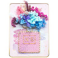 RealG RC-K-1140 Kreativní sada na String Art - LED obraz v rámu 21 × 30 cm, váza s květinami - Creative Kit