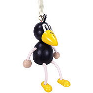 Krokido Raven - wooden figure on spring - Figure