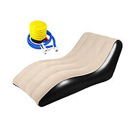 Verk 27719 Inflatable relaxation lounger 130×65×75 cm, brown - Inflatable Water Mattress