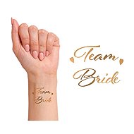 GoDan Temporary tattoos Bachelorette party, gold, 32 pcs - Temporary Tattoo