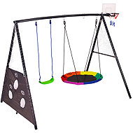 ECOTOYS JSP-SWD Multifunkční zahradní houpačka se sportovními prvky 4v1 - Swing