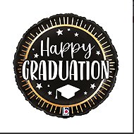 Smart Balloons Balón foliový kulatý Happy Graduation, 46 cm - Balloons
