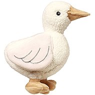BabyOno Plyšová hračka GOOSE ZOE s hrkálkou, krémová - Plyšová hračka