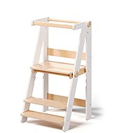 BusyKids Montessori Folding Learning Tower, White - Learning Tower