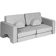 EcoToys TMSRT-15 Modular Folding Sofa, Two-Seater, 10 Cushions, Grey - Children's sofa