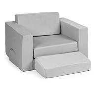 EcoToys TMSRT-13 Modular Folding Sofa, Two-Seater, 8 Cushions, Grey - Children's sofa