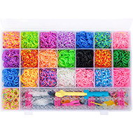 Verk 18320 Gumičky na výrobu náramků XXL, 6800 gumiček, 22 barev - Jewellery Making Set