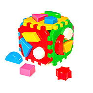 Micro Trading Plastic Cube 12cm, geometric shapes - Puzzle