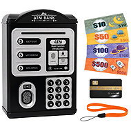 Verk 18319 Children's ATM Cash Box with PIN Code and Payment Card, Black - Piggy Bank