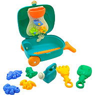 Dino Beach Case with Water Mill - Dinosaur - Sand Tool Kit