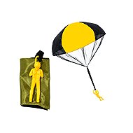 Parachutist with parachute - yellow - Figure