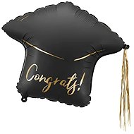 Smart Balloons Congrats Graduation Cap Foil Balloon, 60 cm - Balloons
