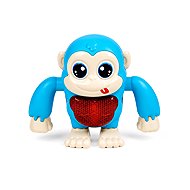 Leventi Interactive dancing monkey with light and sound, turquoise - Interactive Animal Toy